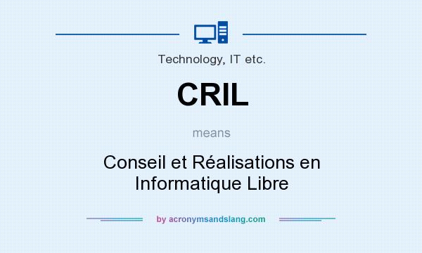 What does CRIL mean? It stands for Conseil et Réalisations en Informatique Libre