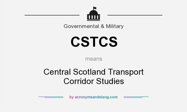 What does CSTCS mean? It stands for Central Scotland Transport Corridor Studies
