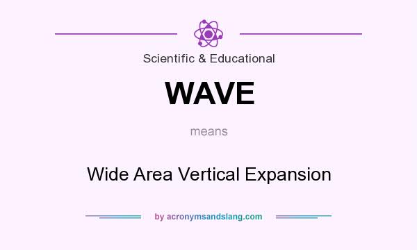 What does WAVE mean? It stands for Wide Area Vertical Expansion
