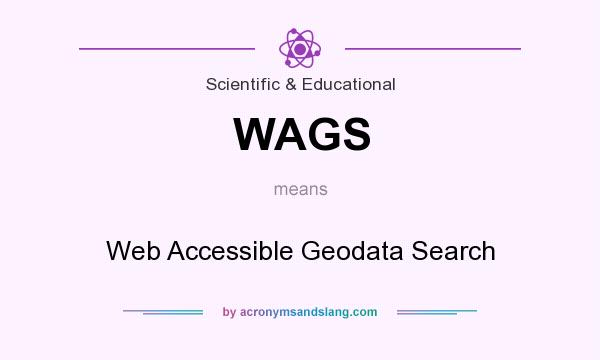 What does WAGS mean? It stands for Web Accessible Geodata Search