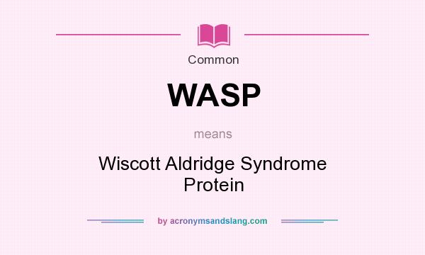 What does WASP mean? It stands for Wiscott Aldridge Syndrome Protein