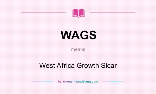 What does WAGS mean? It stands for West Africa Growth Sicar