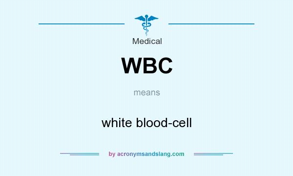 What does WBC mean? It stands for white blood-cell