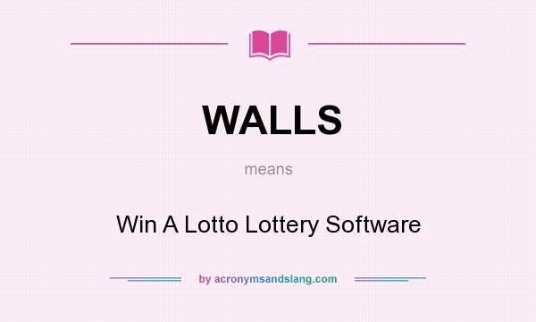 What does WALLS mean? It stands for Win A Lotto Lottery Software