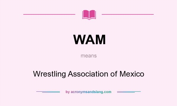 What does WAM mean? It stands for Wrestling Association of Mexico