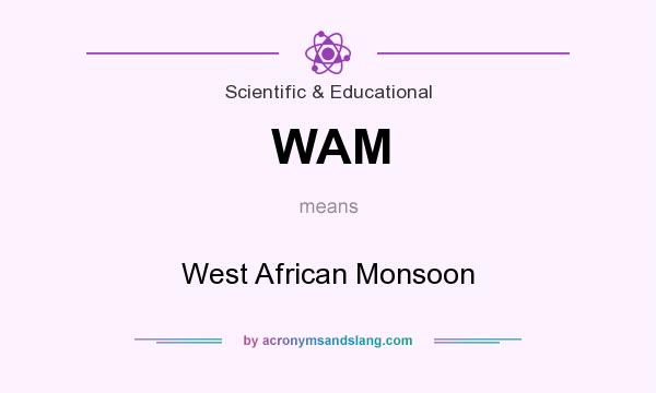 What does WAM mean? It stands for West African Monsoon