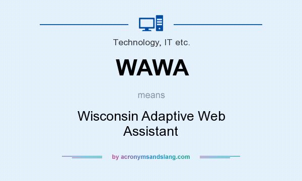 What does WAWA mean? It stands for Wisconsin Adaptive Web Assistant