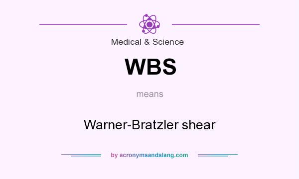 What does WBS mean? It stands for Warner-Bratzler shear