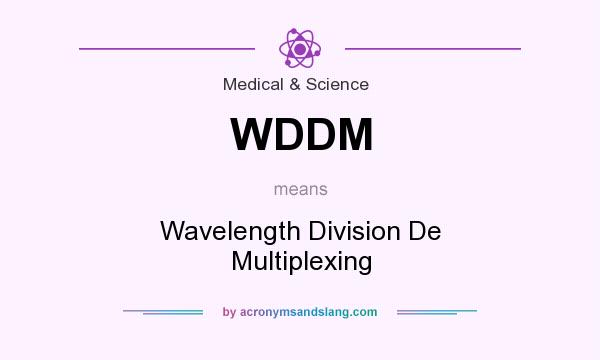 What does WDDM mean? It stands for Wavelength Division De Multiplexing