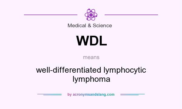 What does WDL mean? It stands for well-differentiated lymphocytic lymphoma