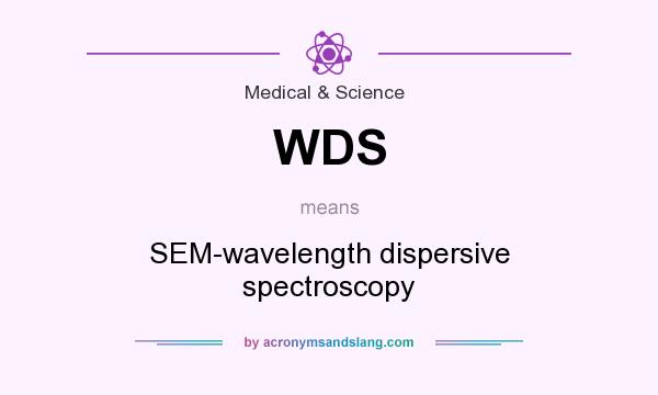 What does WDS mean? It stands for SEM-wavelength dispersive spectroscopy