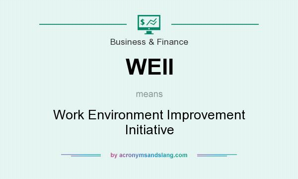 What does WEII mean? It stands for Work Environment Improvement Initiative