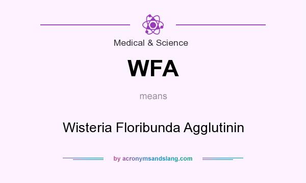 What does WFA mean? It stands for Wisteria Floribunda Agglutinin