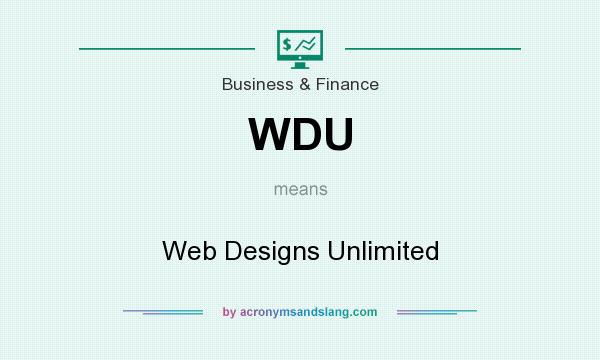 What does WDU mean? It stands for Web Designs Unlimited