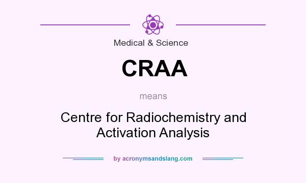 What does CRAA mean? It stands for Centre for Radiochemistry and Activation Analysis