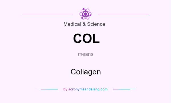 What does COL mean? It stands for Collagen
