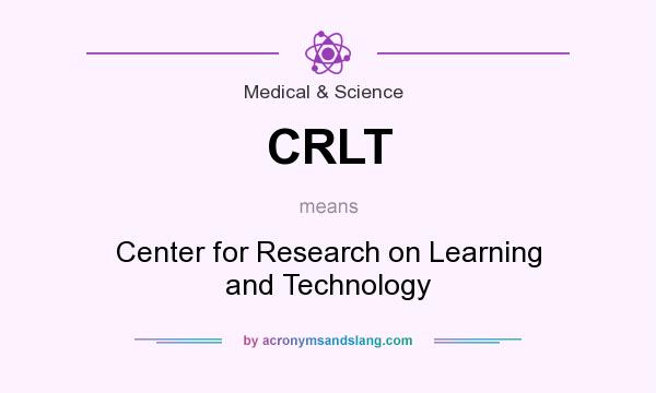 What does CRLT mean? It stands for Center for Research on Learning and Technology