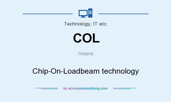 What does COL mean? It stands for Chip-On-Loadbeam technology