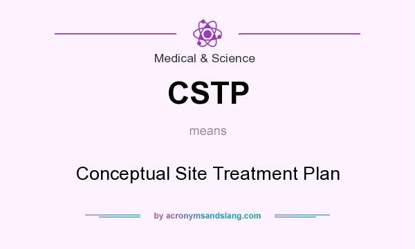What does CSTP mean? It stands for Conceptual Site Treatment Plan