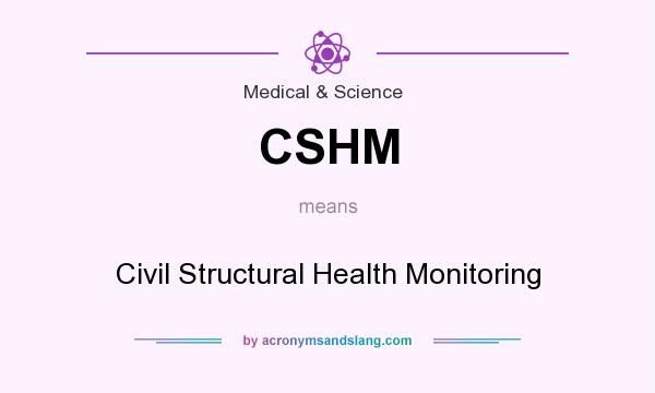 What does CSHM mean? It stands for Civil Structural Health Monitoring