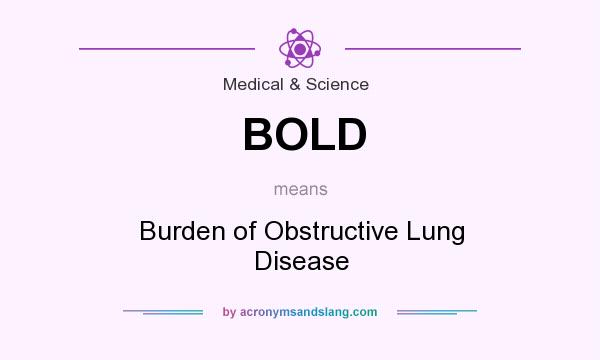 What does BOLD mean? It stands for Burden of Obstructive Lung Disease