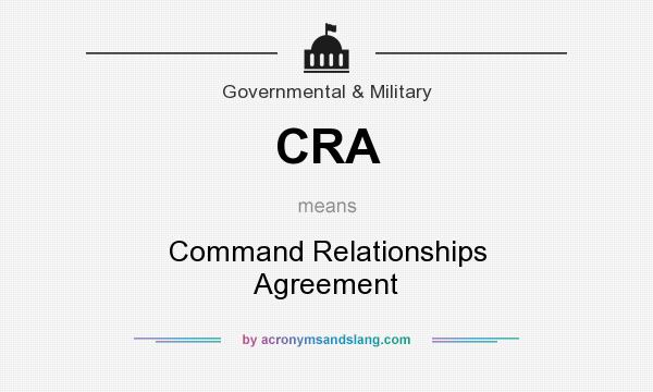 What does CRA mean? It stands for Command Relationships Agreement