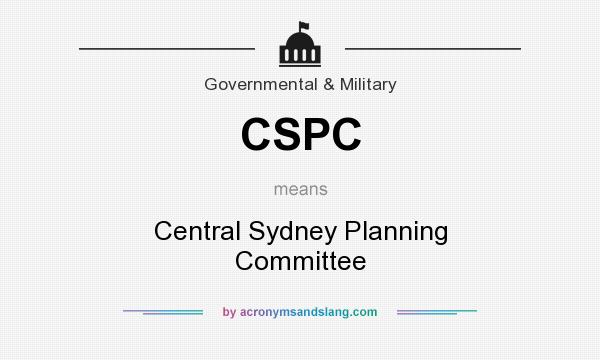 What does CSPC mean? It stands for Central Sydney Planning Committee