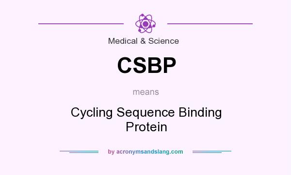 What does CSBP mean? It stands for Cycling Sequence Binding Protein