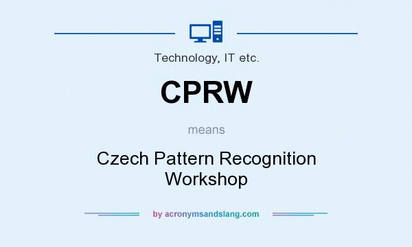 What does CPRW mean? It stands for Czech Pattern Recognition Workshop