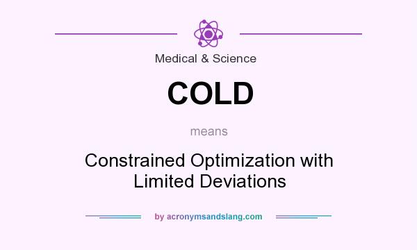 What does COLD mean? It stands for Constrained Optimization with Limited Deviations