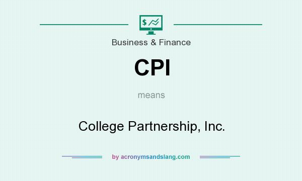 What does CPI mean? It stands for College Partnership, Inc.