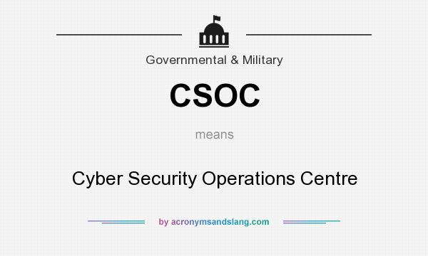 What does CSOC mean? It stands for Cyber Security Operations Centre