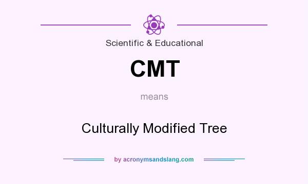 What does CMT mean? It stands for Culturally Modified Tree