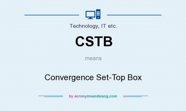 What does CSTB mean? It stands for Convergence Set-Top Box