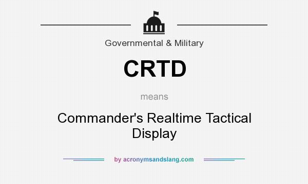 What does CRTD mean? It stands for Commander`s Realtime Tactical Display