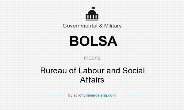 What does BOLSA mean? It stands for Bureau of Labour and Social Affairs