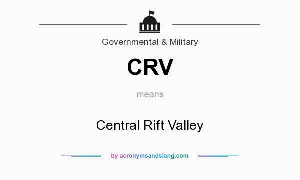 What does CRV mean? It stands for Central Rift Valley