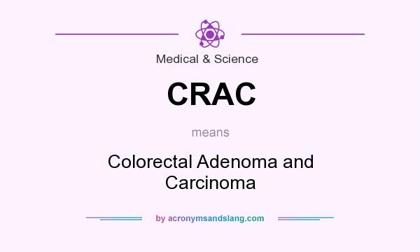 What does CRAC mean? It stands for Colorectal Adenoma and Carcinoma