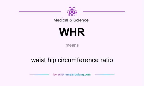 What does WHR mean? It stands for waist hip circumference ratio