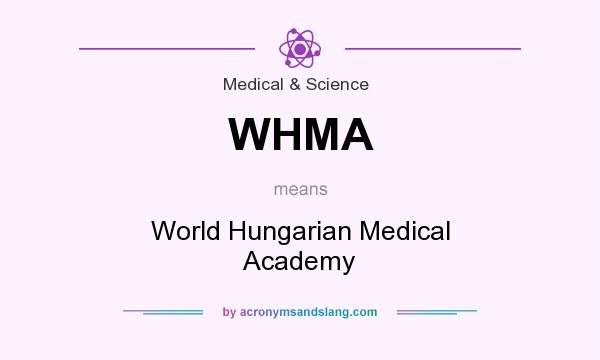 What does WHMA mean? It stands for World Hungarian Medical Academy