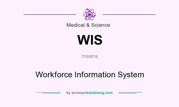 What does WIS mean? It stands for Workforce Information System