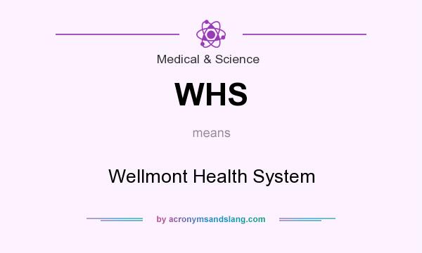 What does WHS mean? It stands for Wellmont Health System