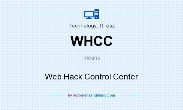 What does WHCC mean? It stands for Web Hack Control Center