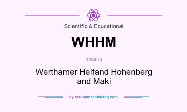 What does WHHM mean? It stands for Werthamer Helfand Hohenberg and Maki