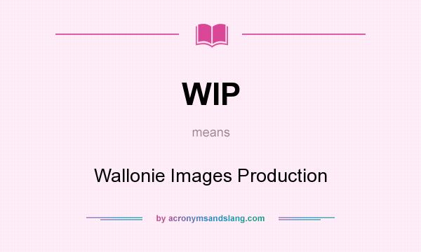 What does WIP mean? It stands for Wallonie Images Production