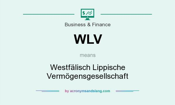 What does WLV mean? It stands for Westfälisch Lippische Vermögensgesellschaft
