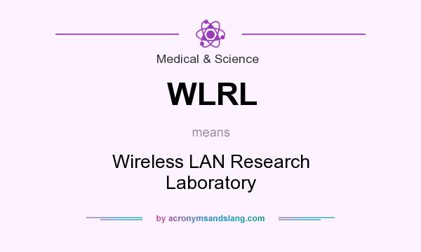 What does WLRL mean? It stands for Wireless LAN Research Laboratory