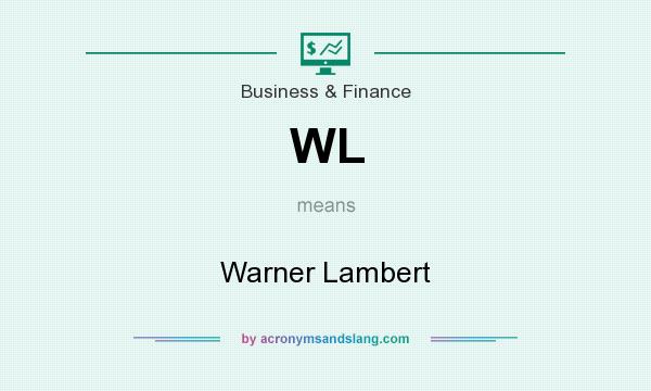 What does WL mean? It stands for Warner Lambert