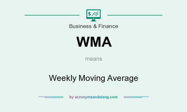 What does WMA mean? It stands for Weekly Moving Average