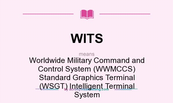 What does WITS mean? It stands for Worldwide Military Command and Control System (WWMCCS) Standard Graphics Terminal (WSGT) Intelligent Terminal System